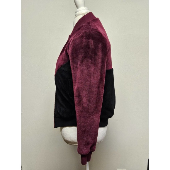 Adidas Cranberry/Purple and Black Sports Logo Monogram Jacket - Picture 3 of 7